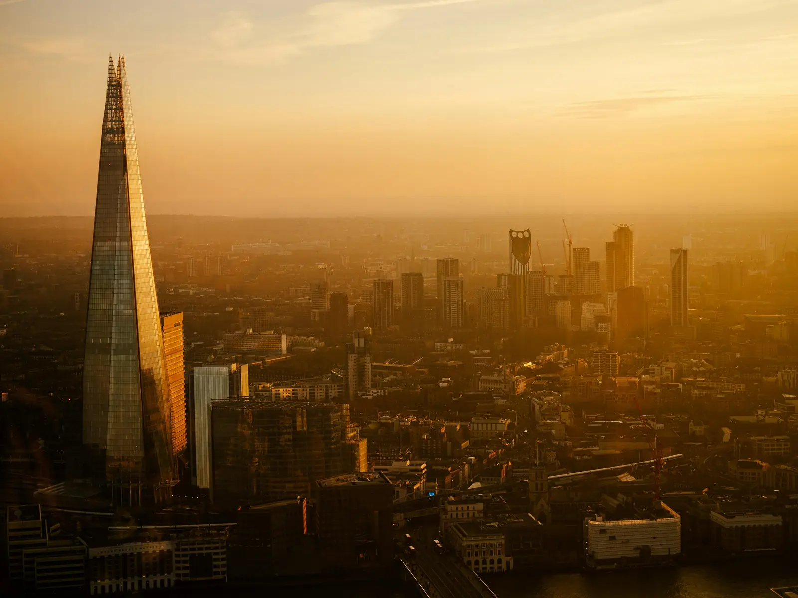 London skyline with the Shard
